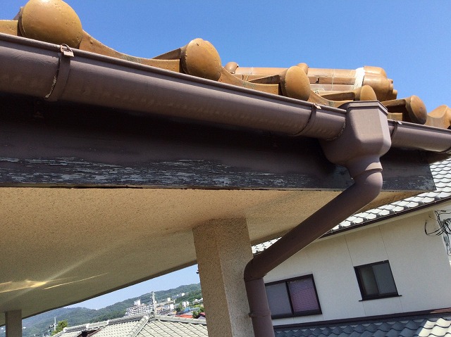 姫路市　竪樋接続部と集水器まわりの確認